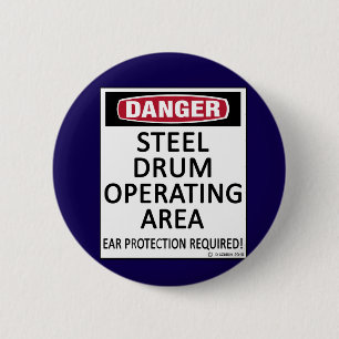 Badge Rond 5 Cm Acier de la zone d'exploitation