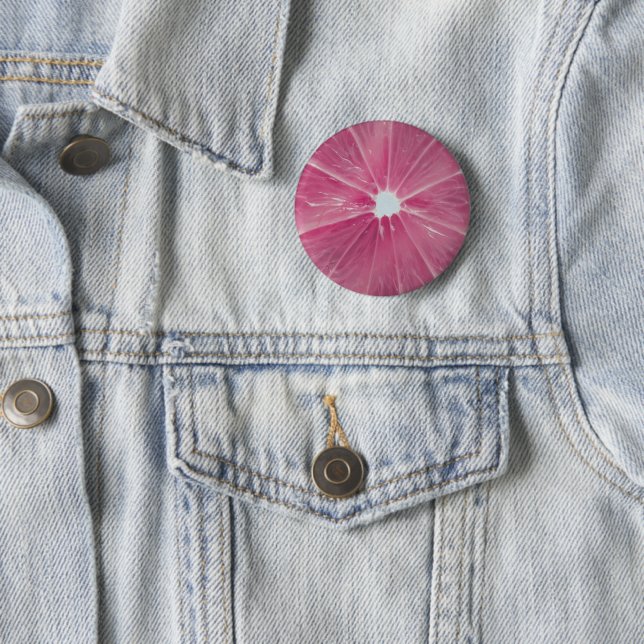 Badge Rond 5 Cm Acitrus rose (En situation)