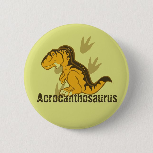Badge Rond 5 Cm Acrocanthosaurus (Devant)