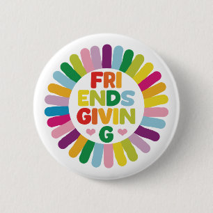 Badge Rond 5 Cm Action de grâce entre amis