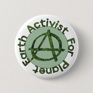 Badge Rond 5 Cm Activiste de la terre