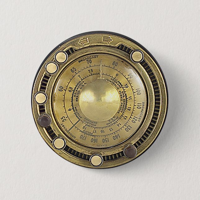 Badge Rond 5 Cm Adaptive Marconiscope de professeur Temple's (Devant)