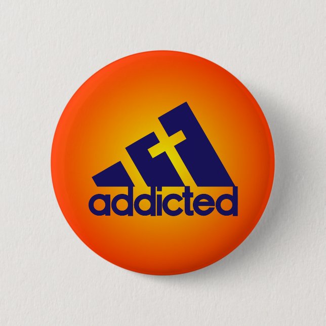 Badge Rond 5 Cm Addicité (Devant)