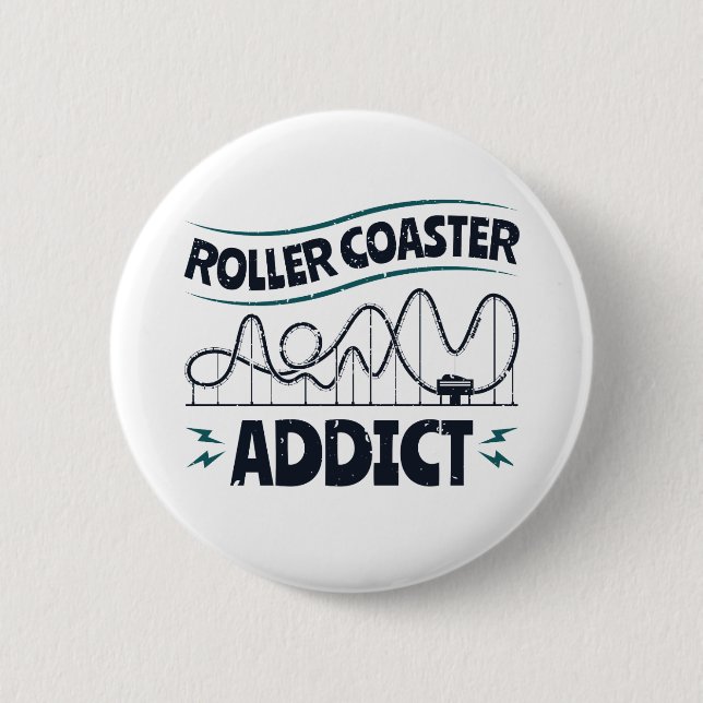 Badge Rond 5 Cm Addict Dessous de verre à rouleaux (Devant)