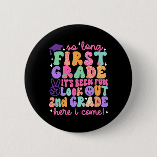 Badge Rond 5 Cm Adieu, remise des diplômes de première année, deux