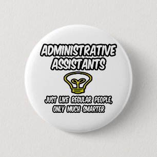 Badge Rond 5 Cm Administrateur. Assistants...Des gens réguliers, S