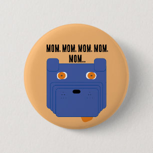 Badge Rond 5 Cm Admirer le chien