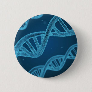 Badge Rond 5 Cm ADN double hélix