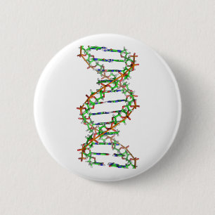 Badge Rond 5 Cm ADN - science/scientifique/biologie