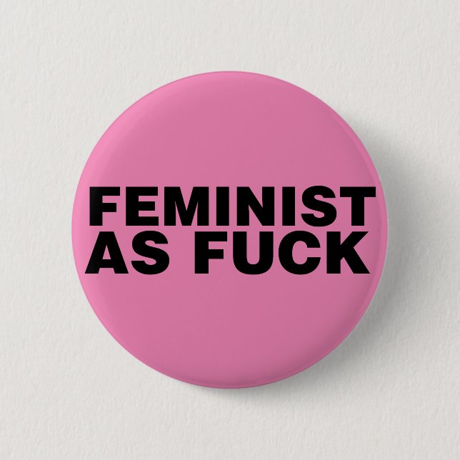 Badge Rond 5 Cm AF féministe (Devant)