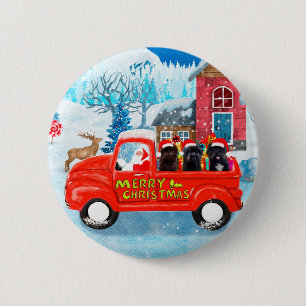 Badge Rond 5 Cm Affenpinschers Chien dans la livraison de Noël Cam