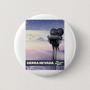 Badge Rond 5 Cm Affiche de voyage Sierra Nevada