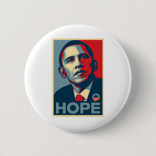 Badge Rond 5 Cm Affiche d'espoir de Barack Obama