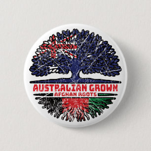 Badge Rond 5 Cm Afghanistan Australie Australie Australie racine d
