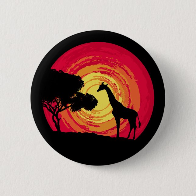 Badge Rond 5 Cm African sunset (Devant)