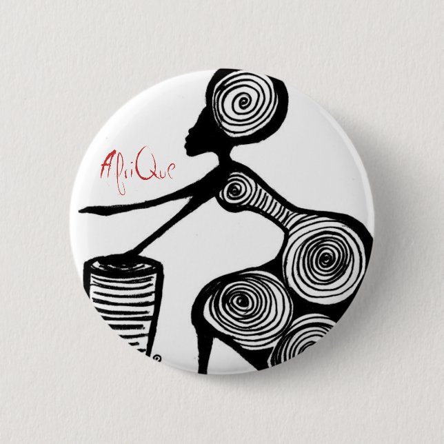 Badge Rond 5 Cm Afrique (Devant)