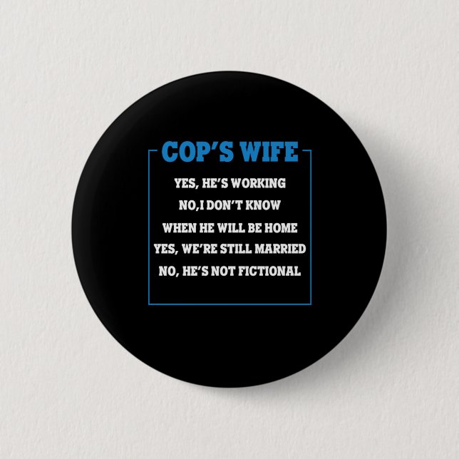 Badge Rond 5 Cm Agent de police de police (Devant)