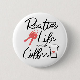 Badge Rond 5 Cm Agent immobilier Cute Broker Lover