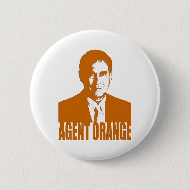 Badge Rond 5 Cm Agent Orange (Devant)