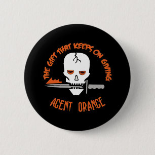 Badge Rond 5 Cm Agent Orange l'OBSCURITÉ de cadeau
