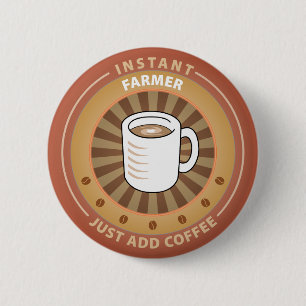 Badge Rond 5 Cm Agriculteur instantané