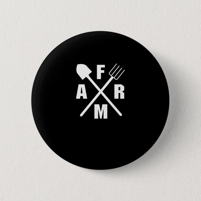 Badge Rond 5 Cm Agriculture Agricole Agriculteur Agriculture Anima (Devant)