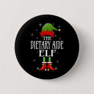 Badge Rond 5 Cm Aide alimentaire Elf Xmas drôle Famille correspond