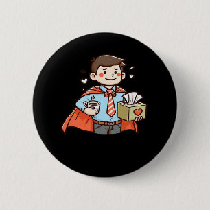 Badge Rond 5 Cm Aide émotionnelle Coworker classique Mème Viral