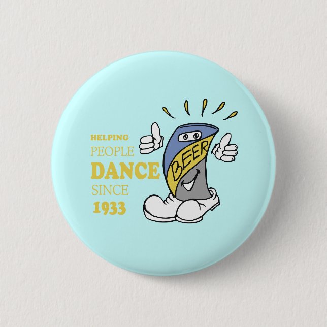 BADGE ROND 5 CM AIDER LES GENS À DANSER (Devant)