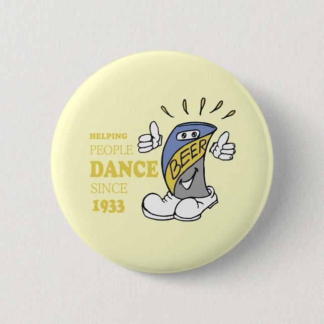 BADGE ROND 5 CM AIDER LES GENS À DANSER (Devant)