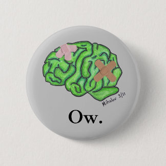 Badge Rond 5 Cm "Aïe" bouton