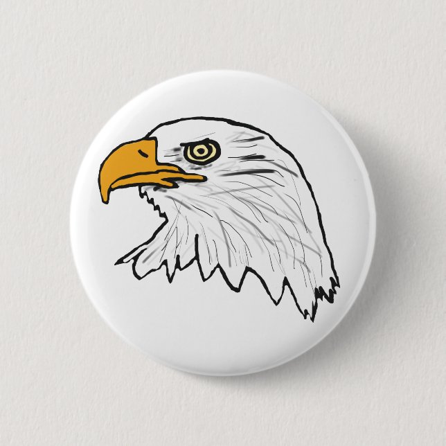 Badge Rond 5 Cm Aigle (Devant)