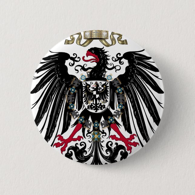 Badge Rond 5 Cm Aigle de Prusse (Devant)
