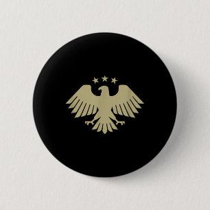 Badge Rond 5 Cm Aigle d'or syrien - Emblème national