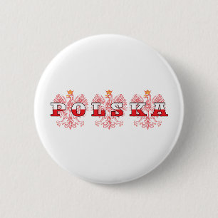 Badge Rond 5 Cm Aigles rouges Polska
