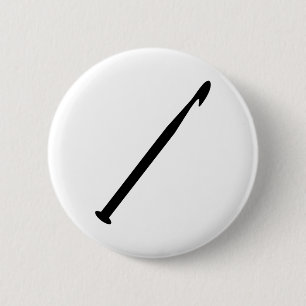 Badge Rond 5 Cm Aiguille de crochet