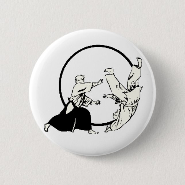 Badge Rond 5 Cm Aikido (Devant)