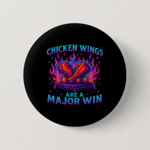 Badge Rond 5 Cm Aile de poulet est un aliment majeur pour les amat