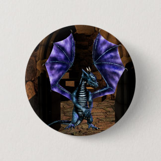 Badge Rond 5 Cm Ailes de dragon
