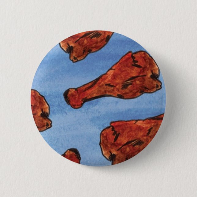 Badge Rond 5 Cm Ailes de poulet (Devant)