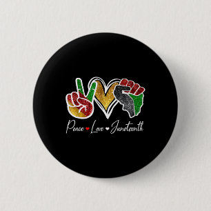 Badge Rond 5 Cm Aimez Juneteenth Black Pride Liberté 4 juillet 1
