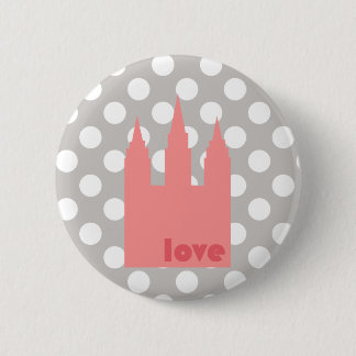 Badge Rond 5 Cm Aimez la goupille de temple