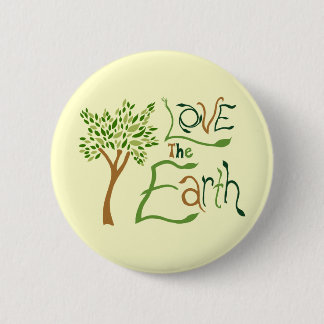 Badge Rond 5 Cm Aimez la Terre