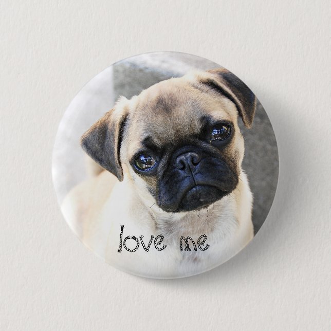 Badge Rond 5 Cm aimez-moi - les balais mignons (Devant)