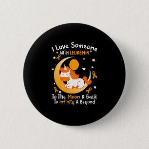 Badge Rond 5 Cm Aimez quelqu'un avec Leucémie Sensibilisation Oran
