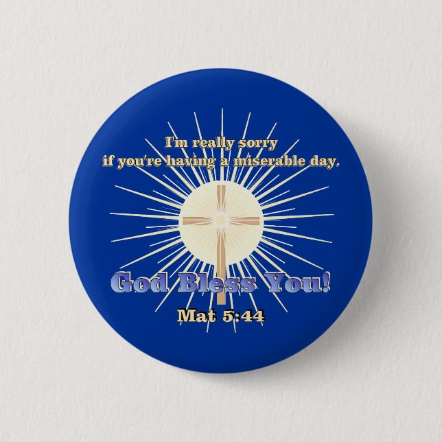 Badge Rond 5 Cm Aimez votre bouton d'ennemis (Devant)