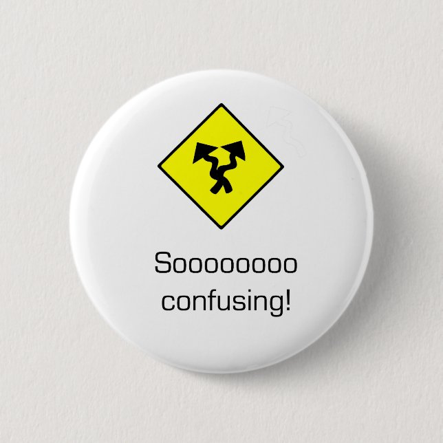 Badge Rond 5 Cm Ainsi confondant (Devant)