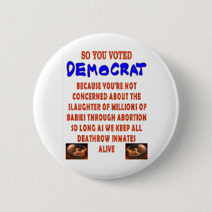 BADGE ROND 5 CM AINSI VOUS AVEZ VOTÉ DEMOCTAT