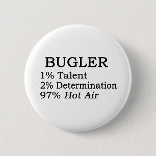 Badge Rond 5 Cm Air chaud de clairon