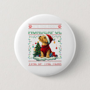 Badge Rond 5 Cm Airedale Terrier Décorations d'arbres de Noël Chie